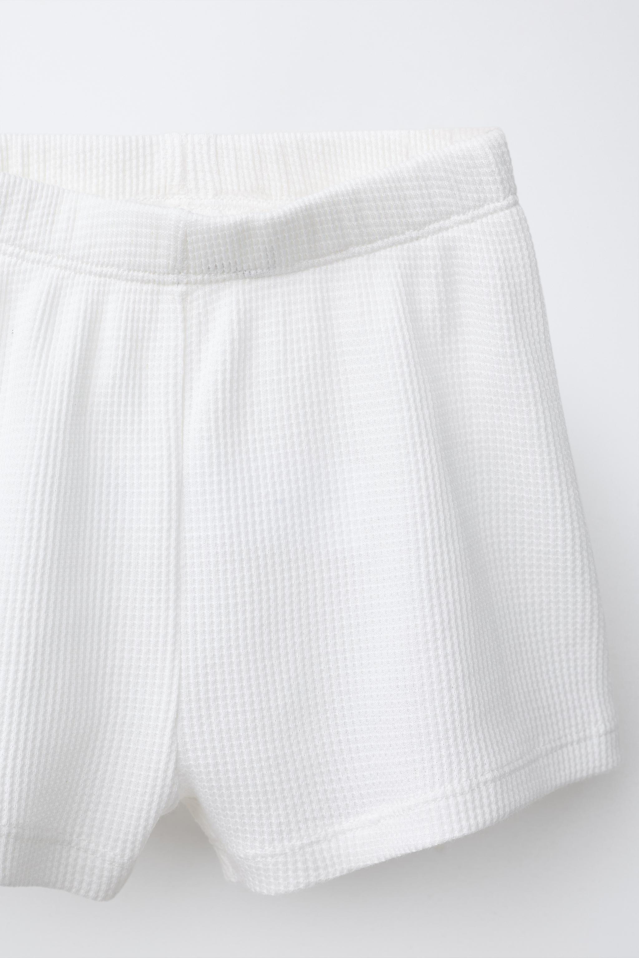 PLAIN WAFFLE KNIT SHIRT AND BERMUDA SET | Zara US