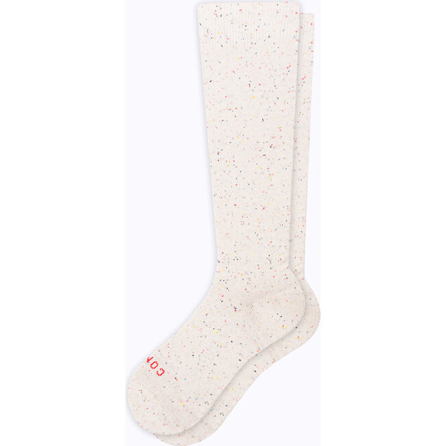 Comrad | Knee High Compression Socks Cotton, Stargazer (White, Size Large Wide) | Maisonette | Maisonette