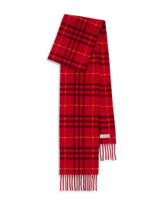 Narrow Check Cashmere Scarf | Bloomingdale's (US)