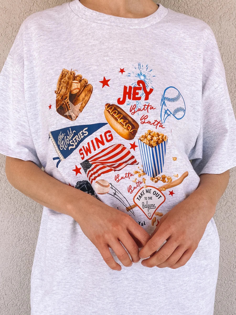 baseball days tee - adult | Daffodilly