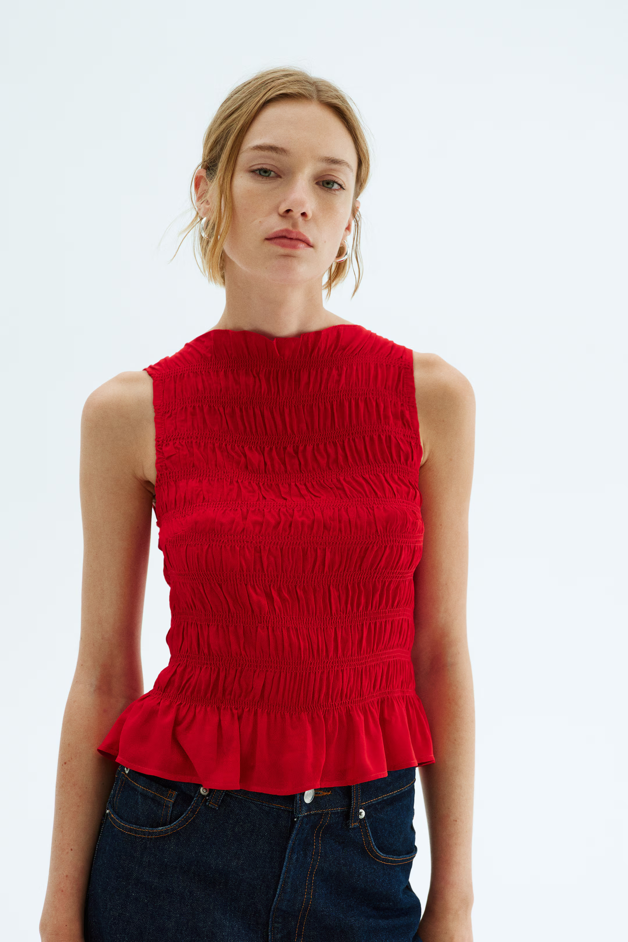 Smocked top | H&M (UK, MY, IN, SG, PH, TW, HK)