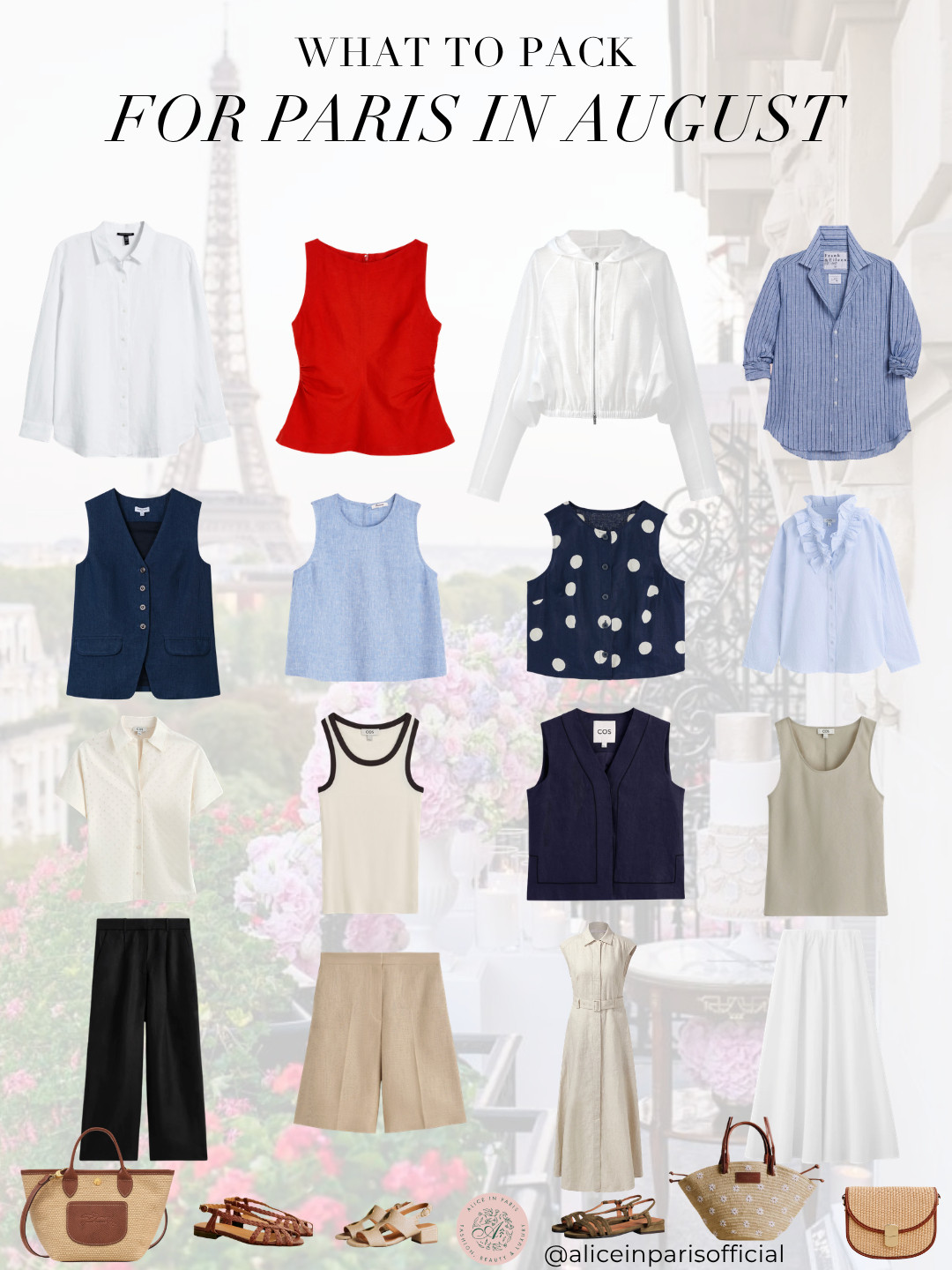 what to wear in paris in august 

 
