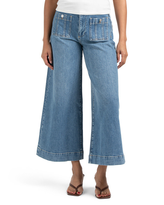 Lola Seamed Patch Pockets Jeans | TJ Maxx