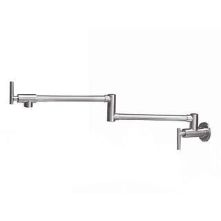 BWE Brass Wall Mounted Pot Filler in Brushed Nickel-A-99357-N - The Home Depot | The Home Depot