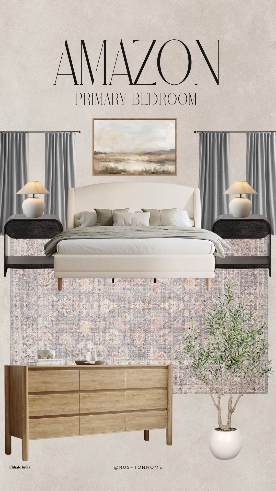 My best friend asked for ideas to refresh her primary bedroom, and this is exactly what I sent her. Neutral, cozy, and easy pieces that actually make the space feel restful ☺️


Follow my shop @rushtonhome on the @shop.LTK app to shop this post and get my exclusive app-only content! Don’t forget to turn on post notifications using the 🔔 to get first dibs!

Follow @rushtonhome on Instagram and Pinterest for more home decor inspiration and affordable home finds!

Are you looking for anything home related? You’re in the right place! At Rushton Home, I do: home decor, living room, bedroom, affordable, walmart, target, amazon, wayfair, new arrivals, winter decor, spring decor, fall decor, fall finds, summer decor, home decor refresh, studio mcgee x target, hearth and hand, magnolia, holiday decor, seasonal decor, dining room decor, bedroom decor, living room decor, affordable home decor, furniture, weekend deals, sale, on sale, pottery barn, kirklands, west elm, bench, foyer table, faux florals, rugs, couches, sofa, sectional, dresser, nightstand, night stand, end tables, lamps, art, wall art, etsy, pillows, blanket, interior design, interior styling, bedding, side tables, bed frame, tray, side table, throw pillows, look for less, designer dupe, budget decor, bar stools, counter stools, vase, ceramic pottery, budget, budget friendly, coffee table, dining chairs, cane, rattan, wood, white wash, rustic amazon home, arch, brass hardware, gold hardware, vintage, antique, european inspired, french country, back in stock

#LTKSaleAlert #LTKHome