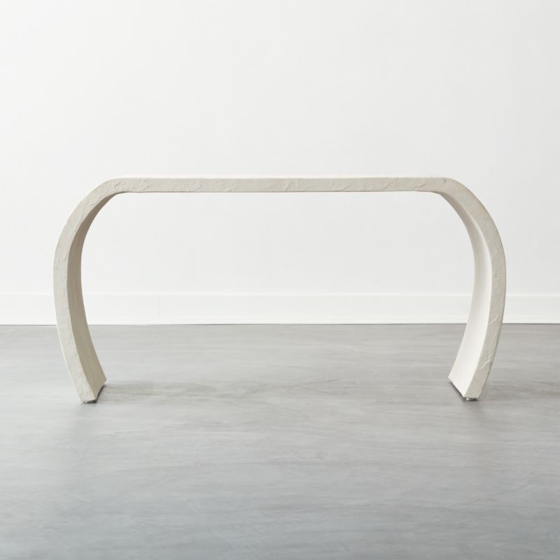 Wynn Ivory Concrete Desk | CB2 | CB2
