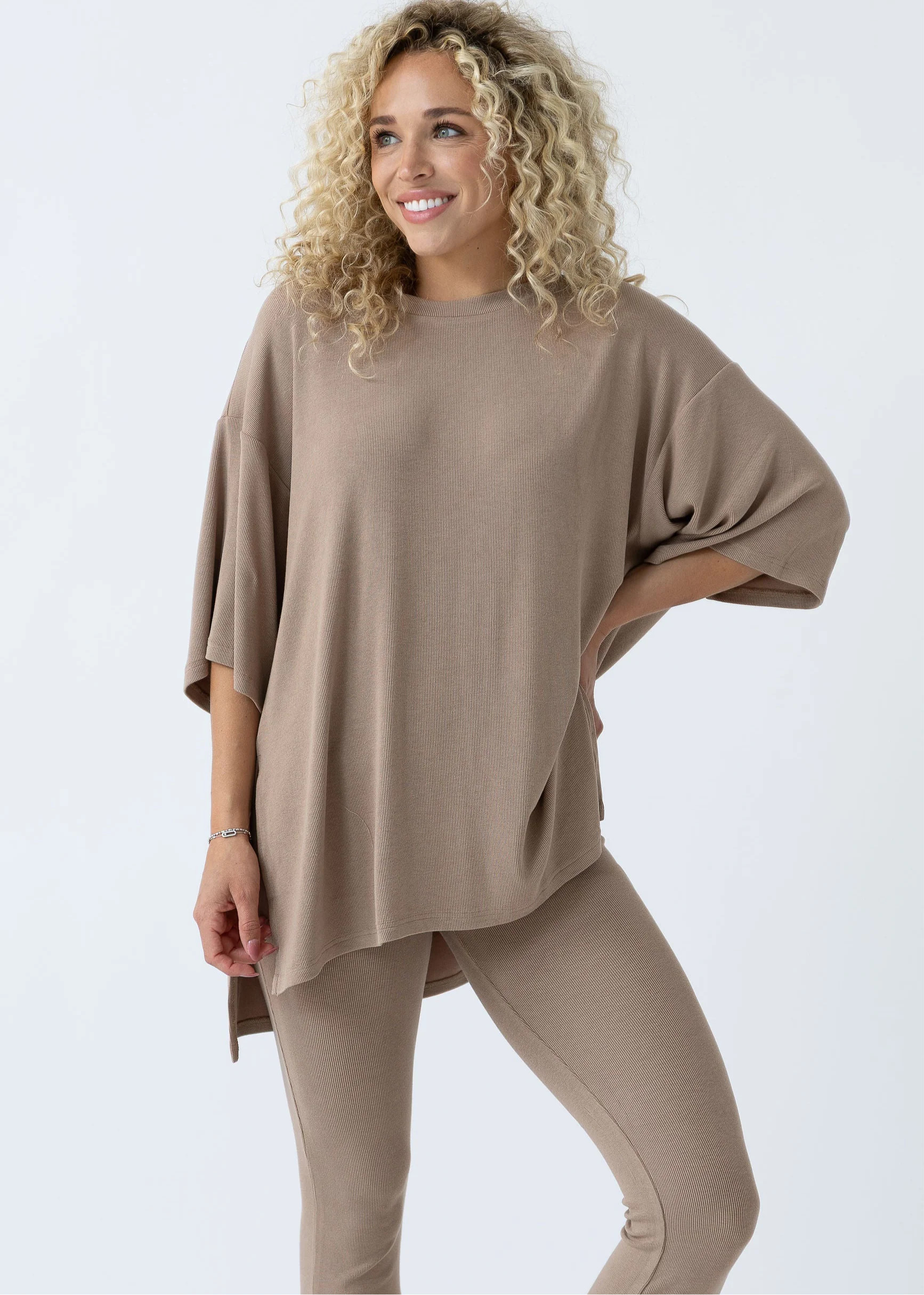 All Weekend Long Pant Set Biscotti XS | The Foxy Kind