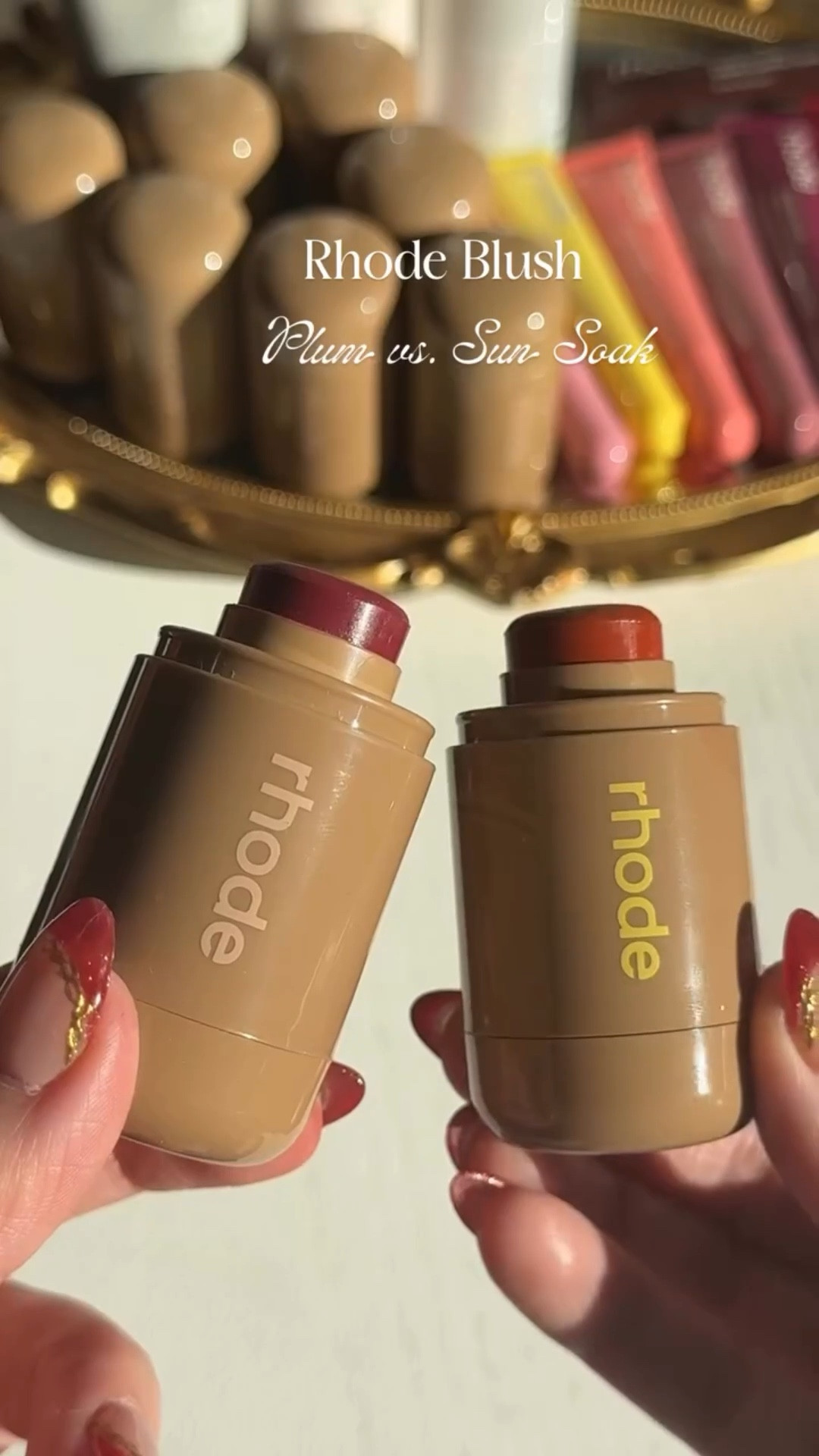 Rhode blush battle - Plum vs. Sun Soak- which vibe are you choosing?
#newmakeup #rhode #blusher #blushes #sephorahaul

#LTKFindsUnder50 #LTKBeauty #LTKGiftGuide