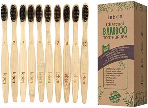 Bamboo Toothbrushes, 10 Pack Bamboo Toothbrushes with Eco-Friendly Paper Packaging and Soft BPA F... | Amazon (CA)