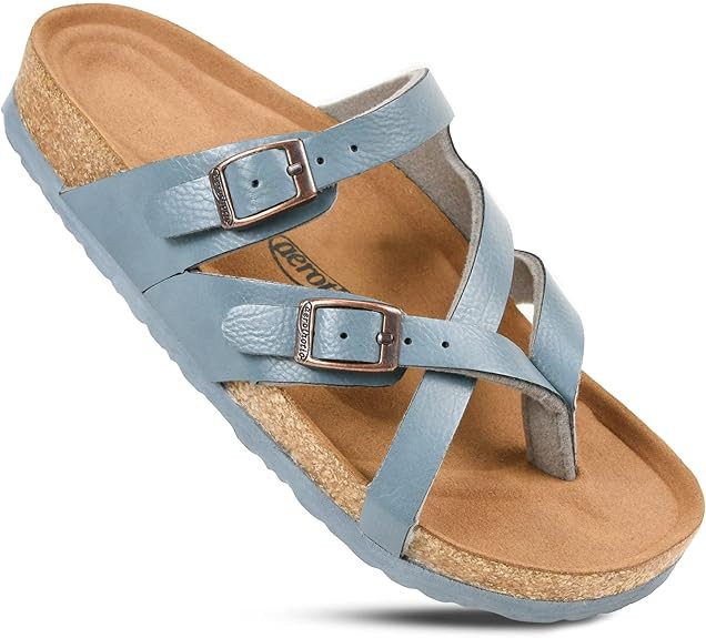 AEROTHOTIC Womens Strappy Slip-On Modern Memory Foam Cushion Footbed Outdoor Adjustable Buckle Co... | Amazon (US)