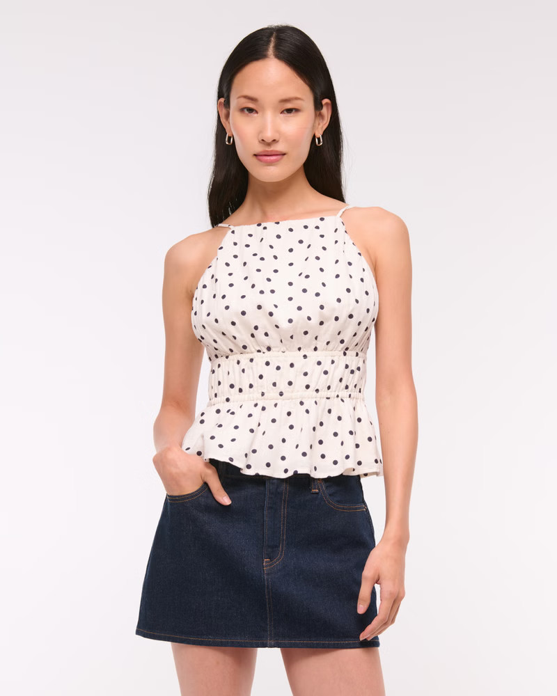 Women's Smocked Halter Top | Women's New Arrivals | Abercrombie.com | Abercrombie & Fitch (US)