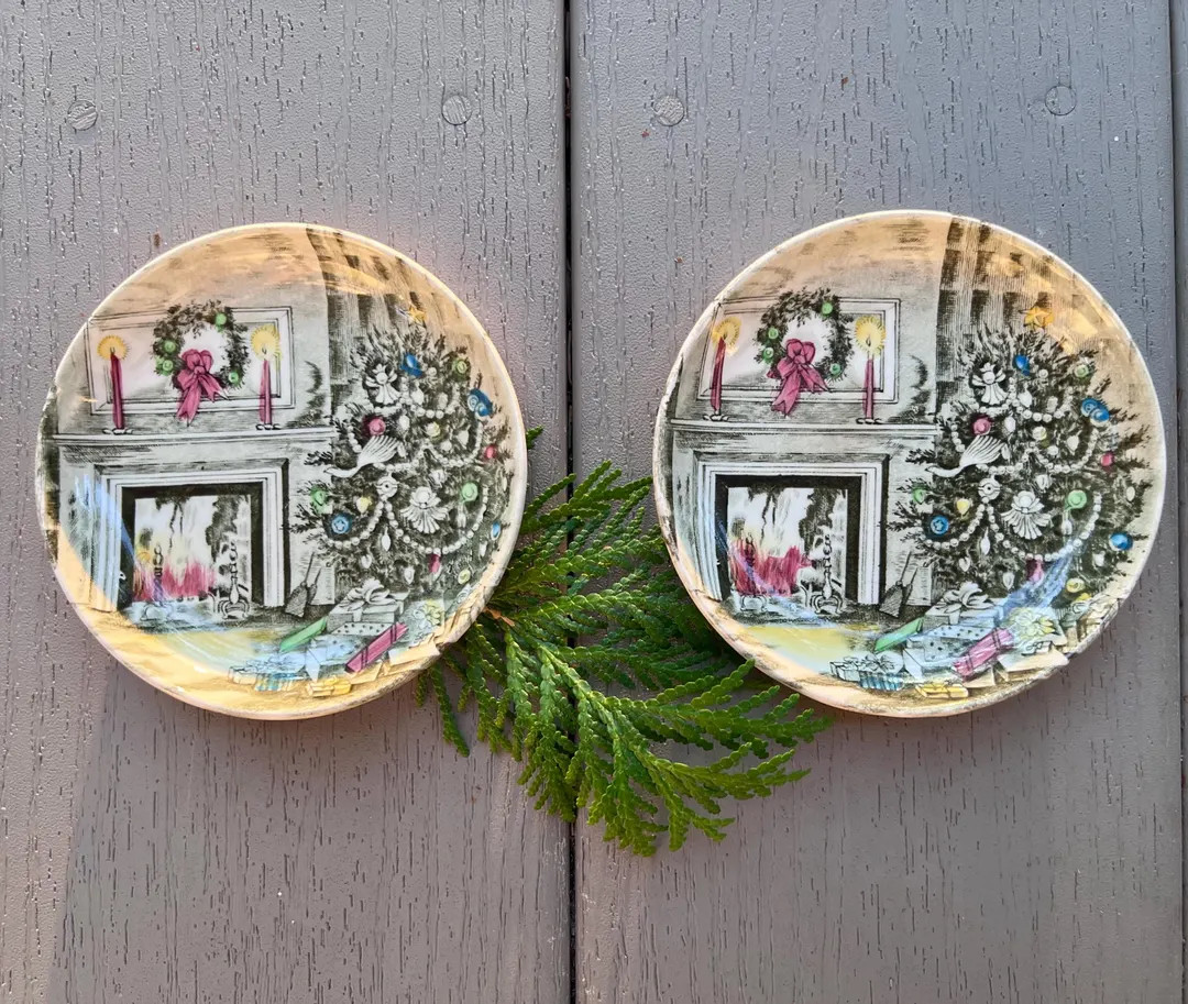 Johnson Brothers Christmas Tree Dish - Etsy | Etsy (US)