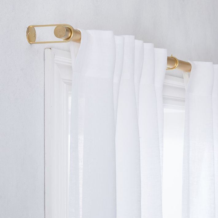Sheer European Flax Linen Curtain | West Elm (US)