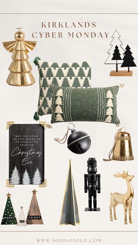Kirklands Cyber Monday Holiday Decor Sale | Green Pillows | Reindeer | Gold Decor | Christmas Decor | Christmas Tree Topper 

#LTKGiftGuide #LTKCyberweek #LTKHoliday