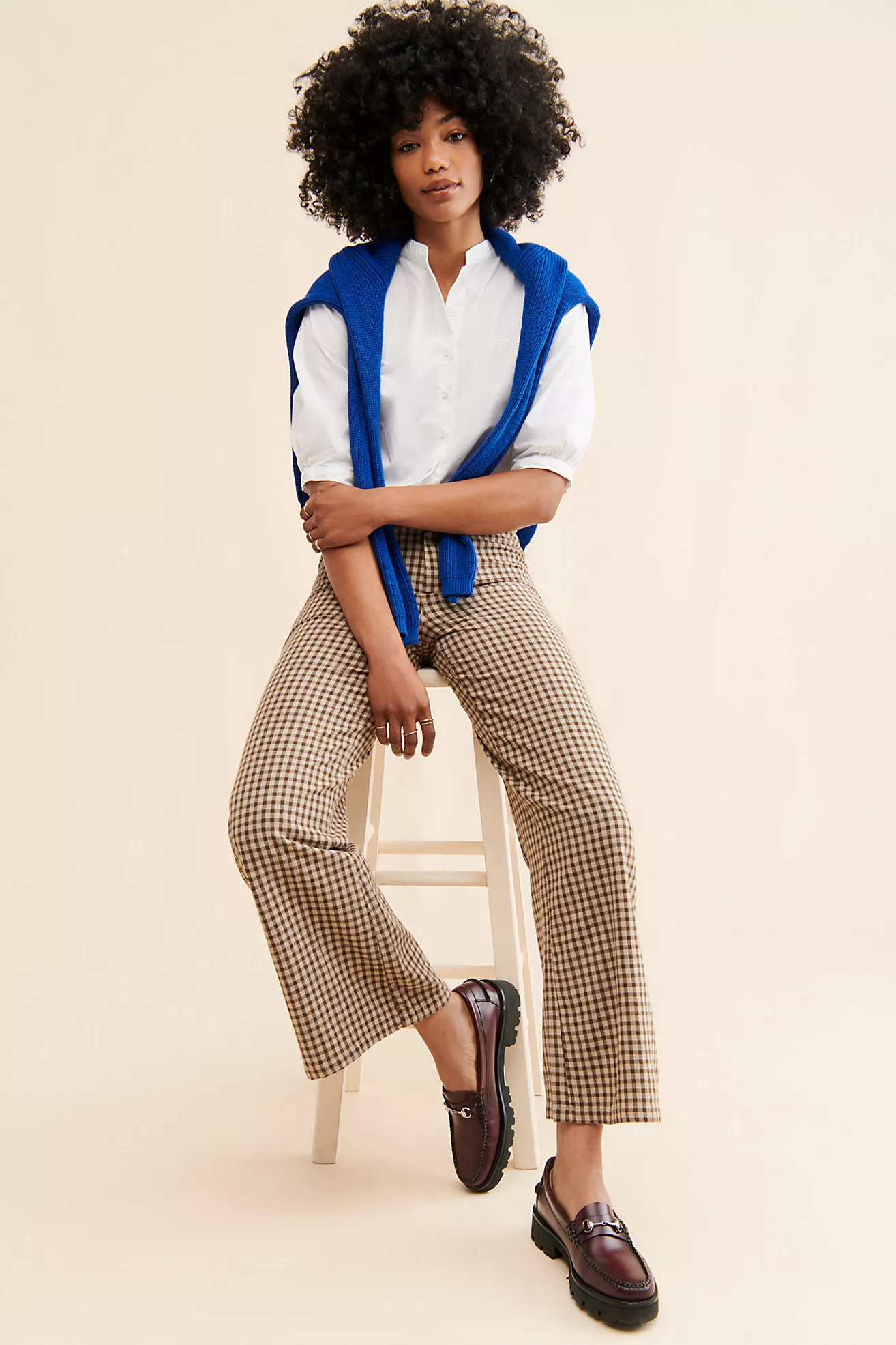 Rolla's Sailor Gingham Pants Secondhand | Free People (Global - UK&FR Excluded)