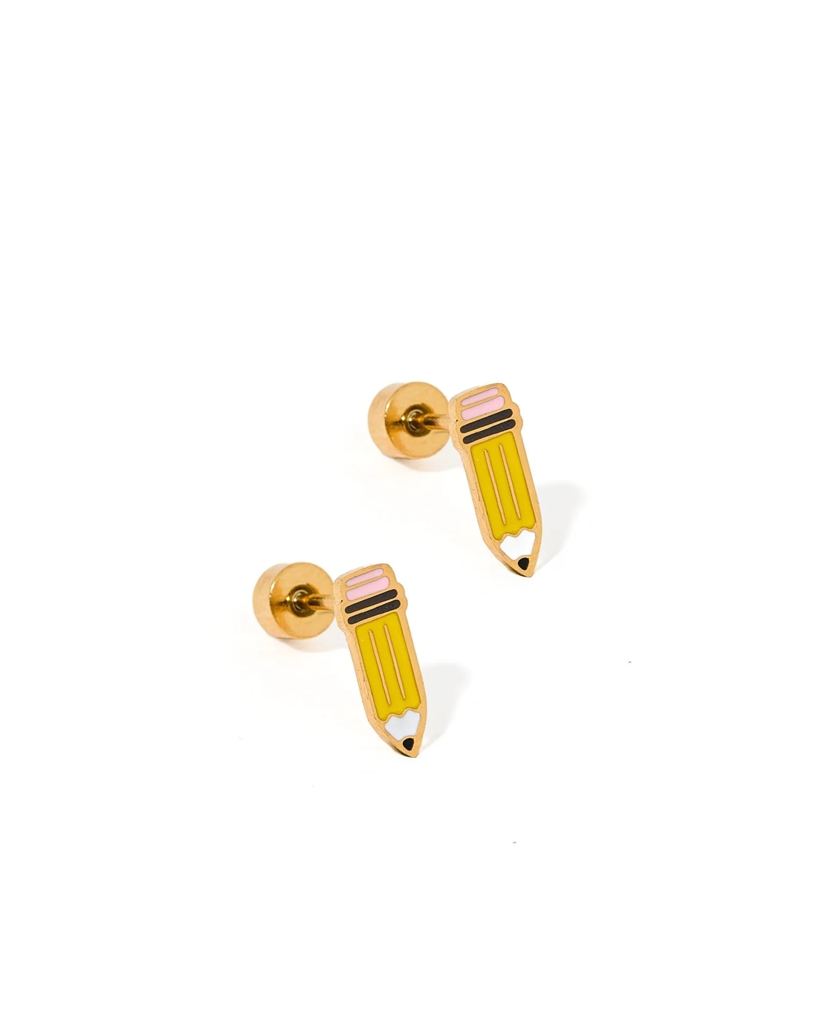 Screwback Stud Earrings - Pencil | LINNY CO LLC