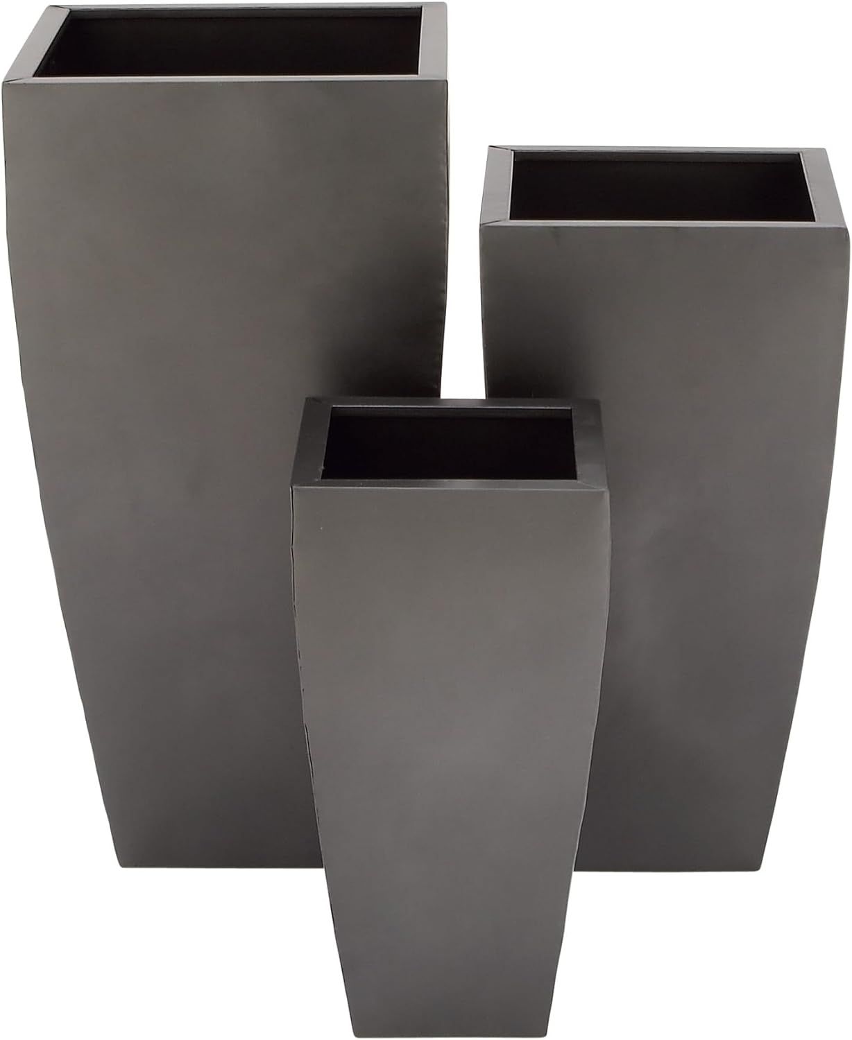 Deco 79 Metal Indoor Outdoor Planter Large Planter Pot with Tapered Base, Set of 3 Planters 20", ... | Amazon (US)