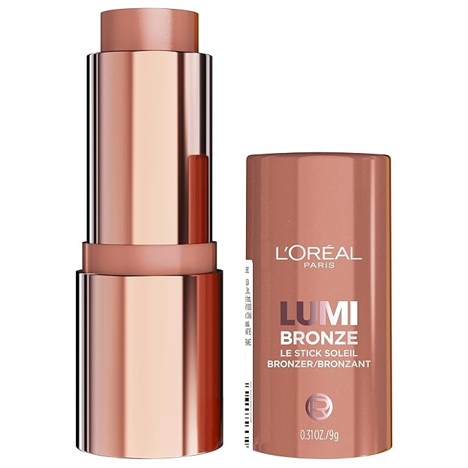 L'Oreal Paris Lumi Bronze Le Stick Soleil Bronzer Stick, Cream-To-Powder Bronzer For A Sunkissed ... | Amazon (US)