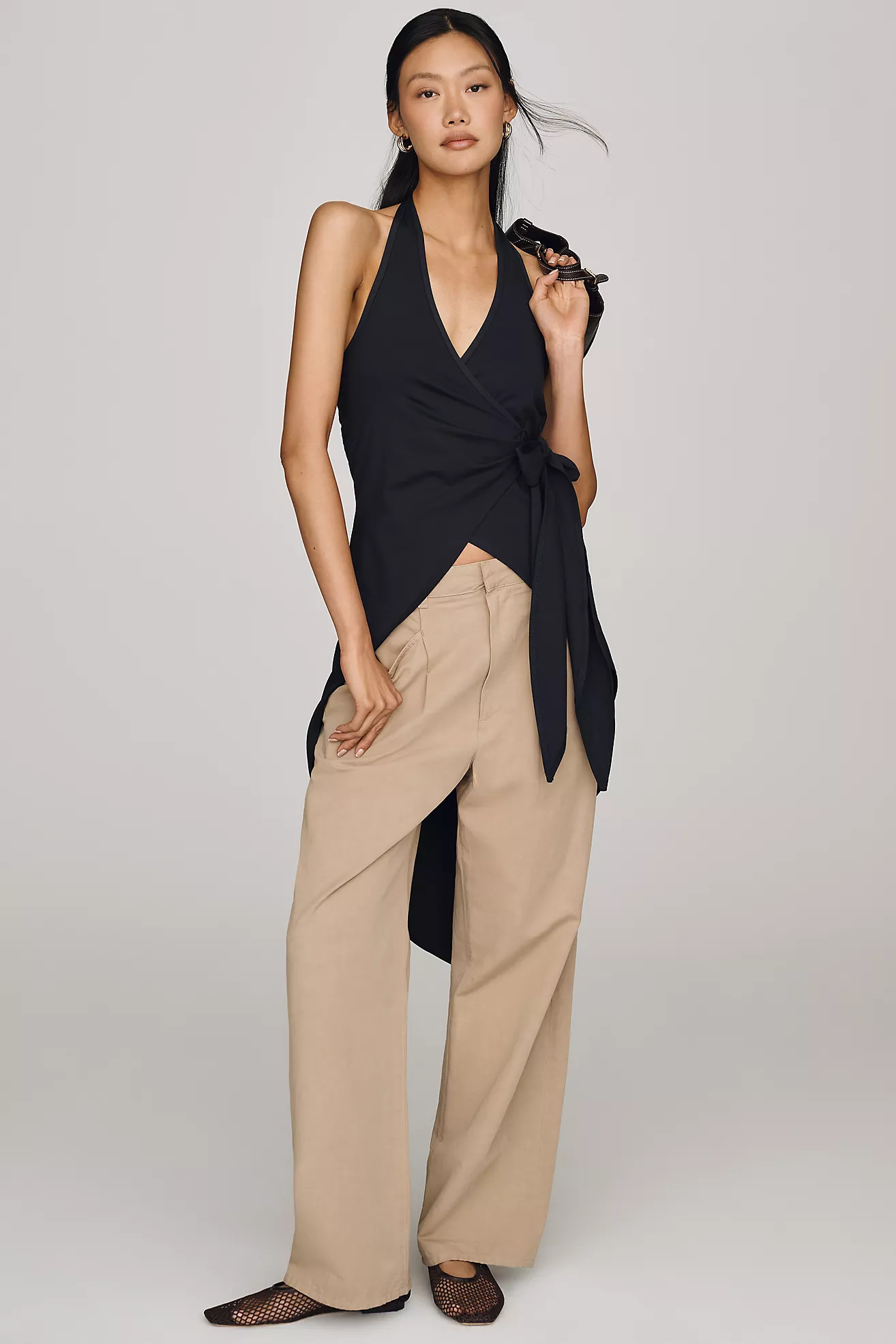 Maeve Halter Wrap Tunic | Anthropologie (US)