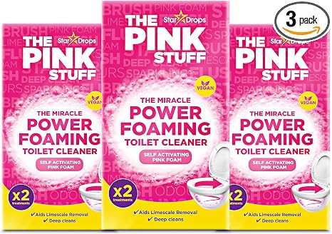 Stardrops The Pink Stuff Miracle Power Foaming Toilet Cleaner – Self-Activating Formula for Dee... | Amazon (US)