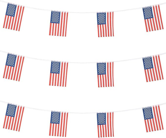 ZXvZYT USA American Flag Banner String,Small Mini US Pennant flags 4th of July Independence Day P... | Amazon (US)