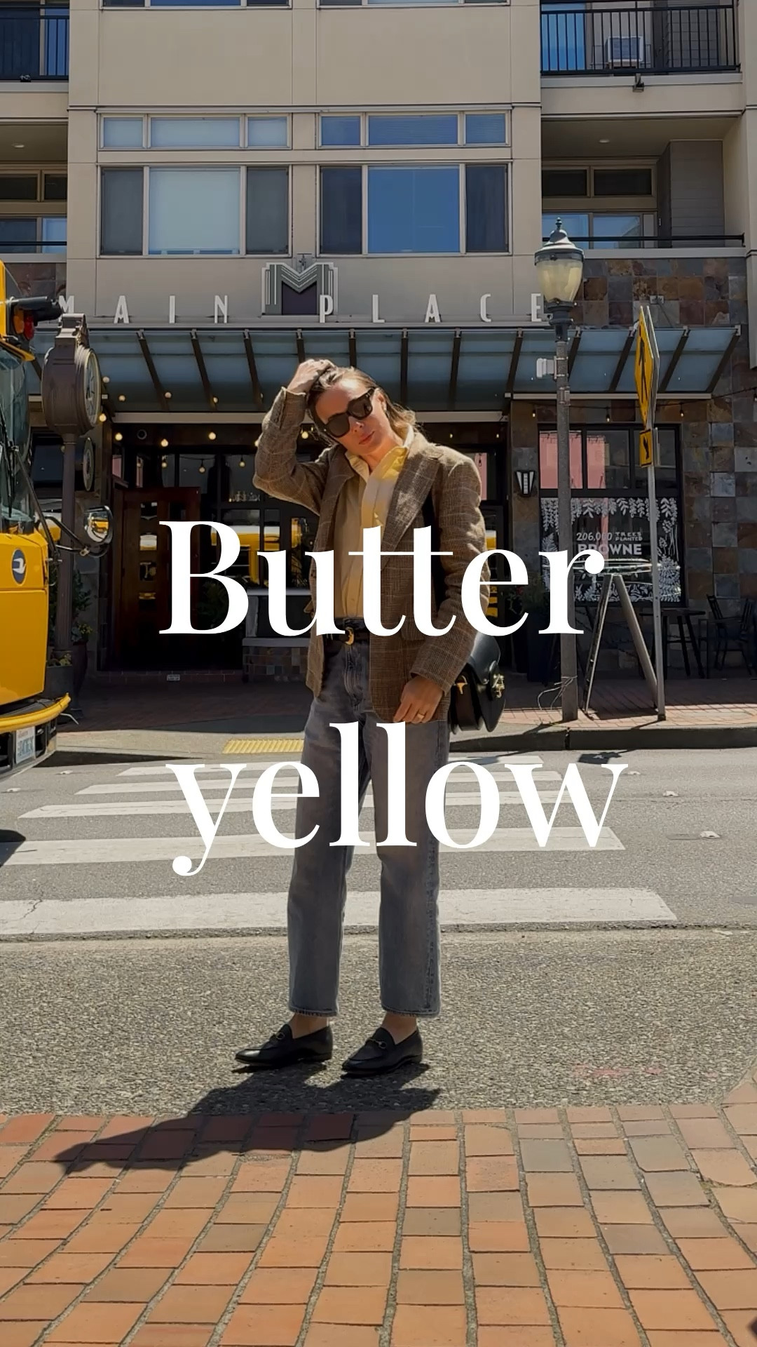 Styling my Polo Ralph Lauren butter yellow button down shirt with blue jeans (GStar Raw) + Aritzia belt + Polo Ralph Lauren blazer (on sale right now) + Gucci horsebit bag and Jordaan loafers. 
A similar style shirt is available on sale at Gap right now (linked here!). 

#LTKFindsUnder100 #LTKSaleAlert #LTKVideo