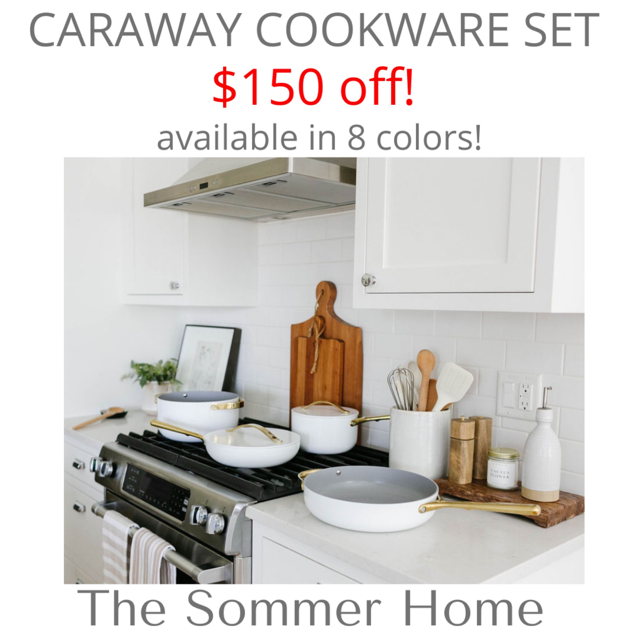 Caraway cookware, Caraway pans, non toxic cookware, nonstick cookware, white pans, kitchen decor, wood cutting boards, 

#LTKstyletip #LTKsalealert #LTKhome