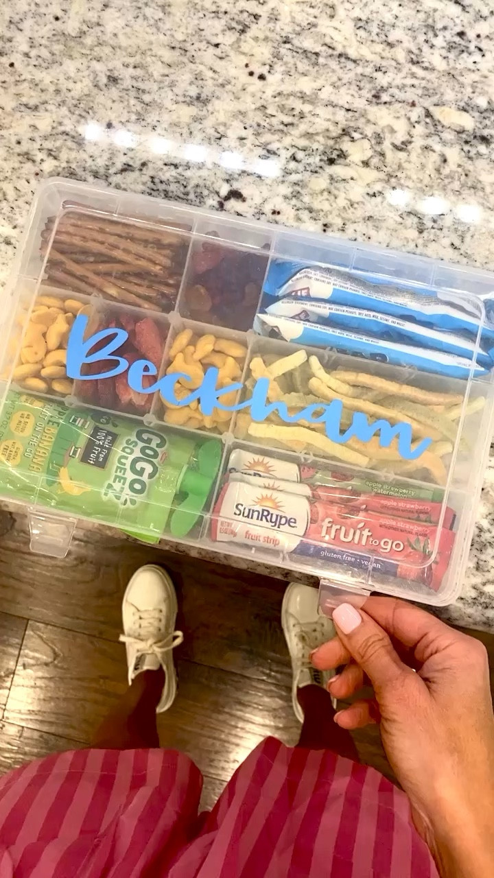 Our snacklebox makes traveling with a child so much easier thanks to snack options all in one place. Gone are the days of reaching under the seat each time our toddler wants a new snack. And in case you didn’t know, snacks > toys when it comes to my son. 

I used a Cricut to make the name and purchased the snack box off Amazon. I’ll link some options on Etsy for the name decal. 

Family travel, summer travel, travel snacks, travel hacks, snackle box, snacklebox, toddler snacks, travel accessories

#LTKfamily #LTKtravel #LTKkids