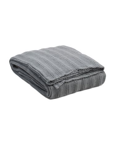 Made In Portugal Waffle Layering Blanket With Knife Edge | Marshalls
