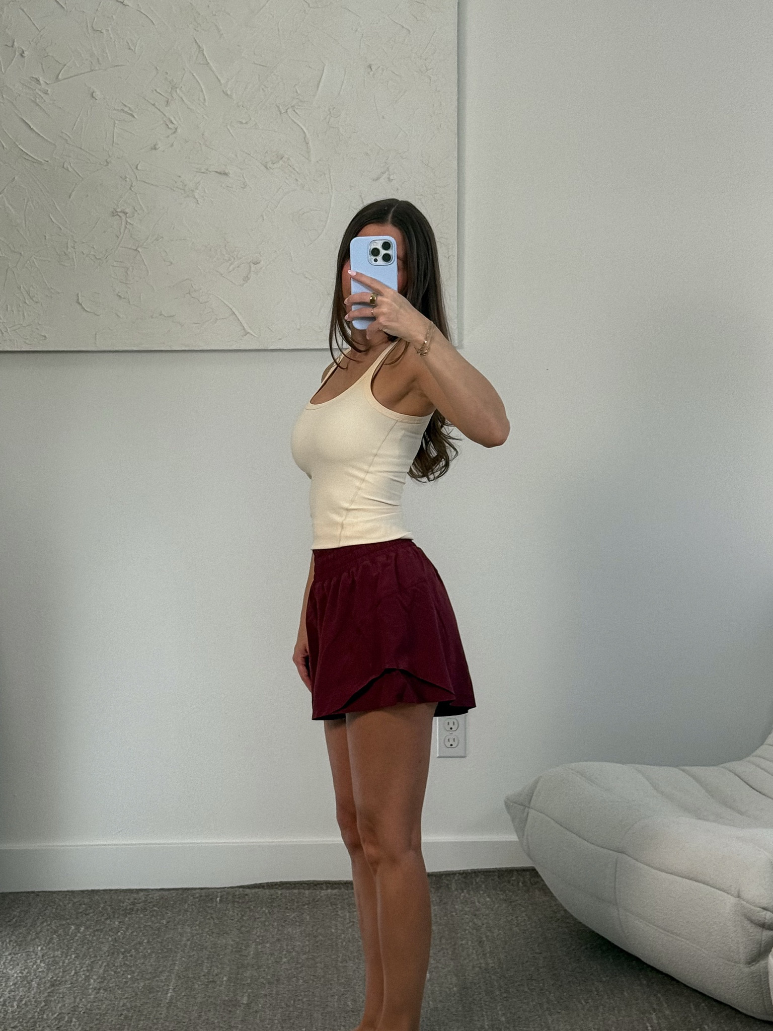burgundy and butter cream might be my favorite combo lately ❤️‍🔥 this align scoop tank paired with the shake it out shorts feels so easy for spring and summer

lululemon, lululemon align tank, lululemon shorts, shake it out shorts, burgundy outfit, butter cream, spring outfit ideas, summer outfit ideas, athleisure outfit, workout outfit women, pilates outfit, casual activewear, sporty chic outfit, comfy casual outfit, everyday outfit inspo, walking outfit, cute workout clothes

#LTKootd #LTKPetite #LTKmomlife