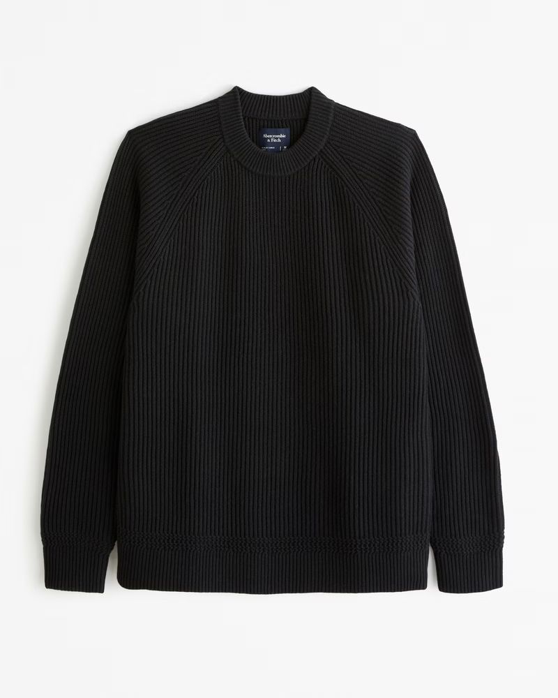 Men's Plated Crew Sweater | Men's | Abercrombie.com | Abercrombie & Fitch (US)