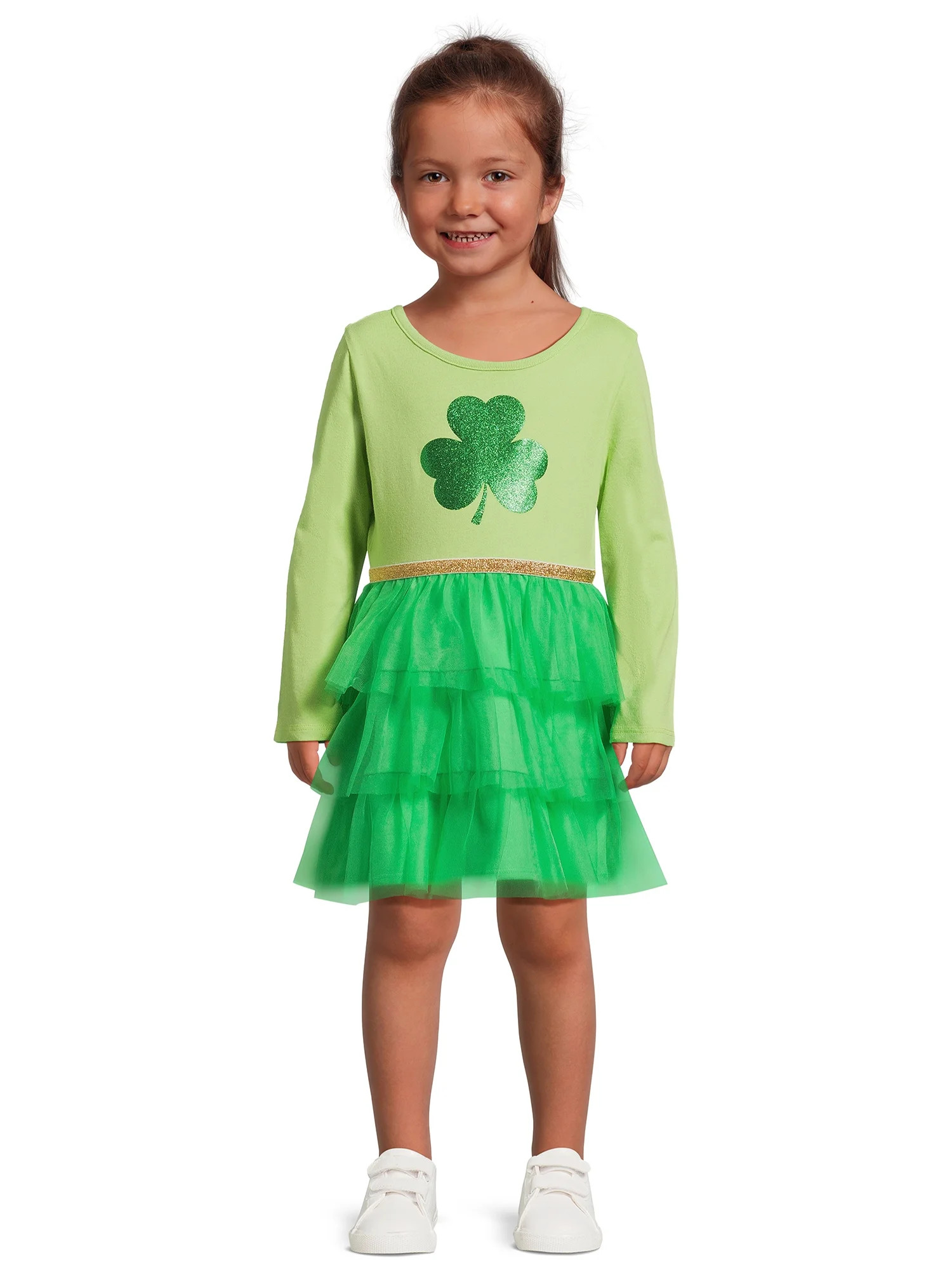 Wonder Nation St. Patrick's Day Toddler Girl Tutu Dress, Sizes 12M-5T | Walmart (US)