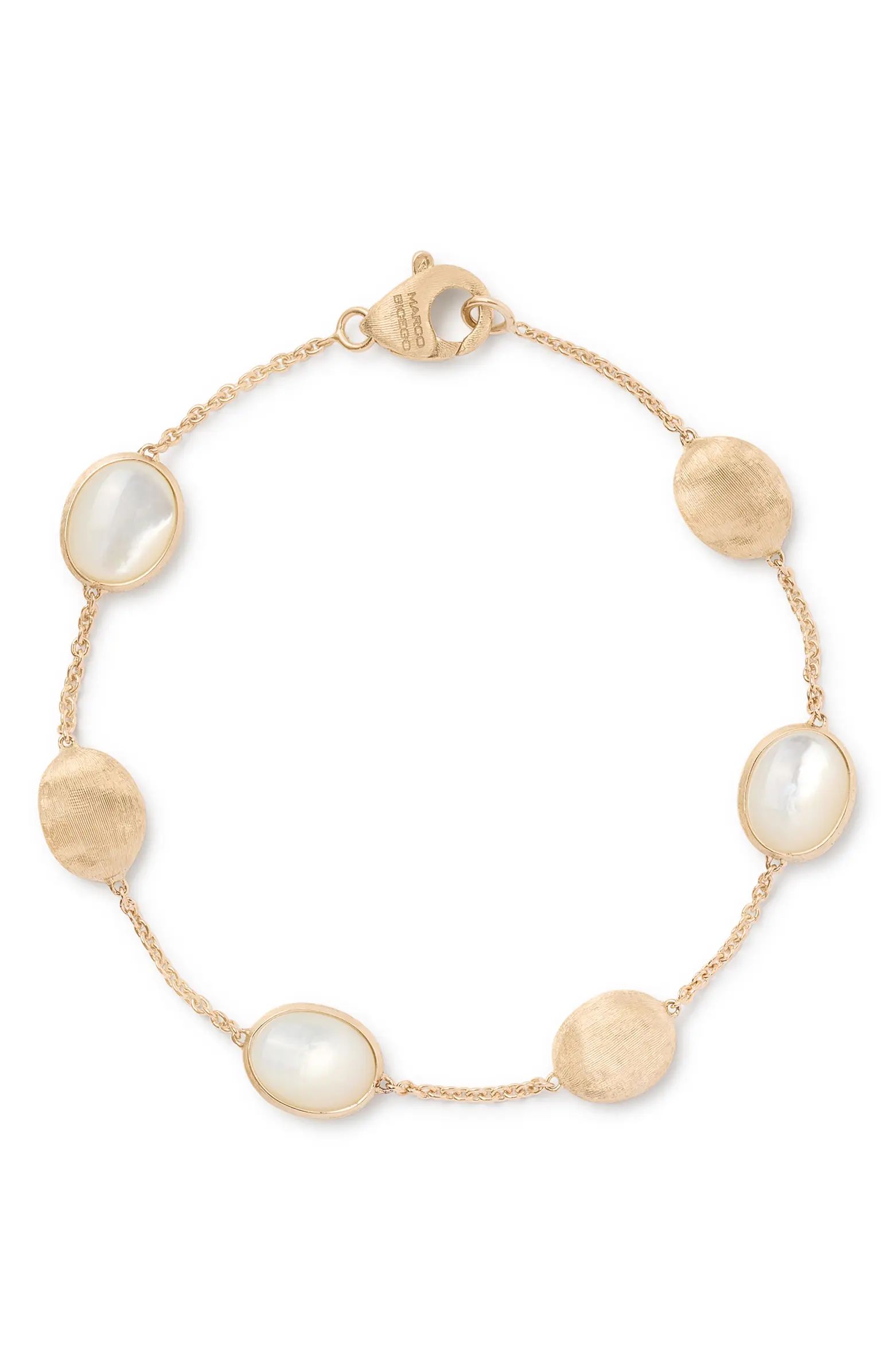 Siviglia 18K Yellow Gold Mother-of-Pearl Bracelet | Nordstrom