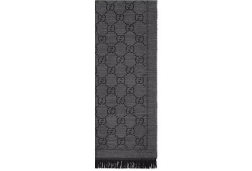 GG jacquard pattern knitted scarf | Gucci (US)