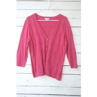 Hot Pink Cardigan, Croft & Barrow, Women's Long Sleeve, Malibu Style, Soft Sweater, Vintage 90S Boar | Etsy (CAD)