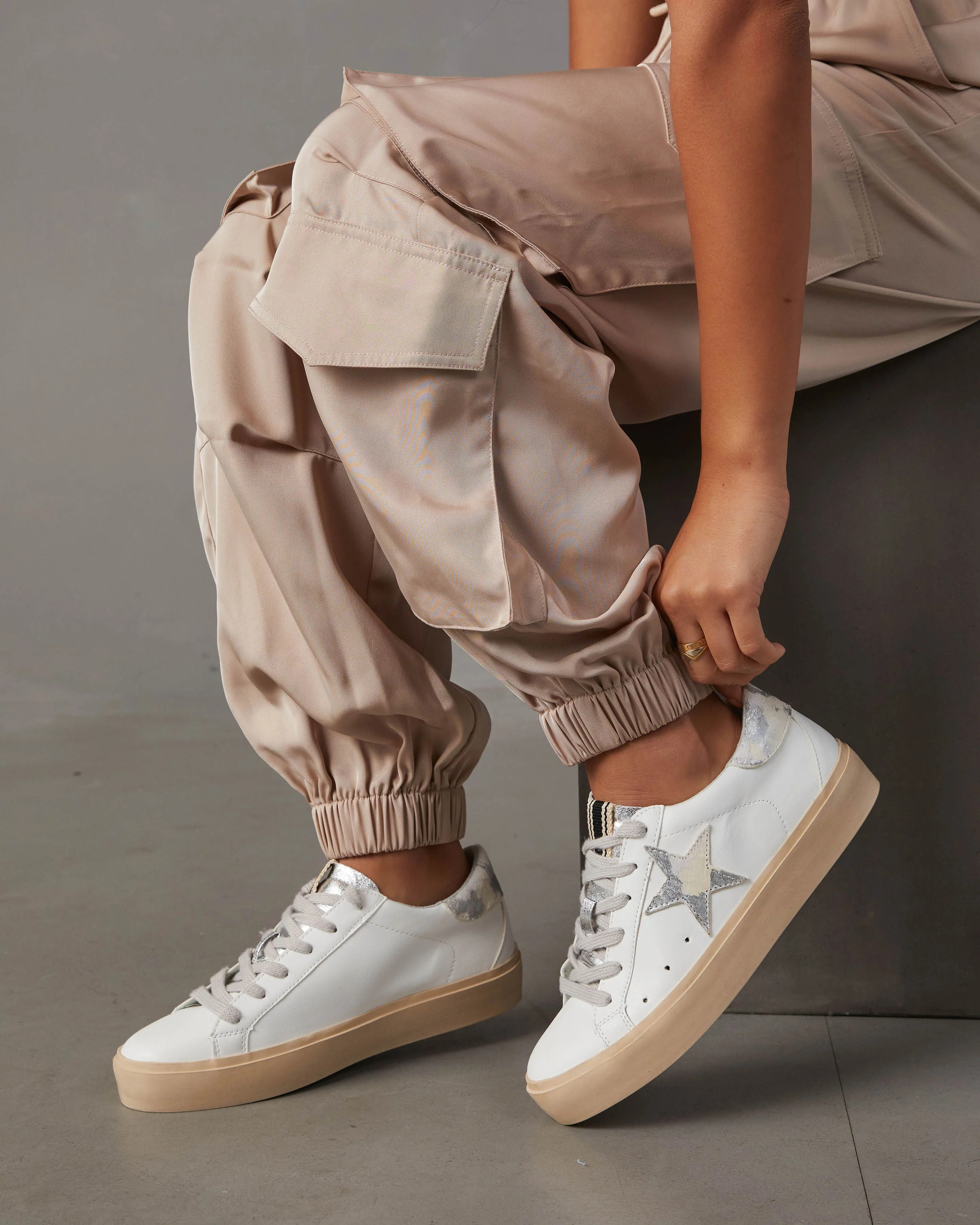 Pixie Star Faux Cow Hide Platform Sneakers | VICI