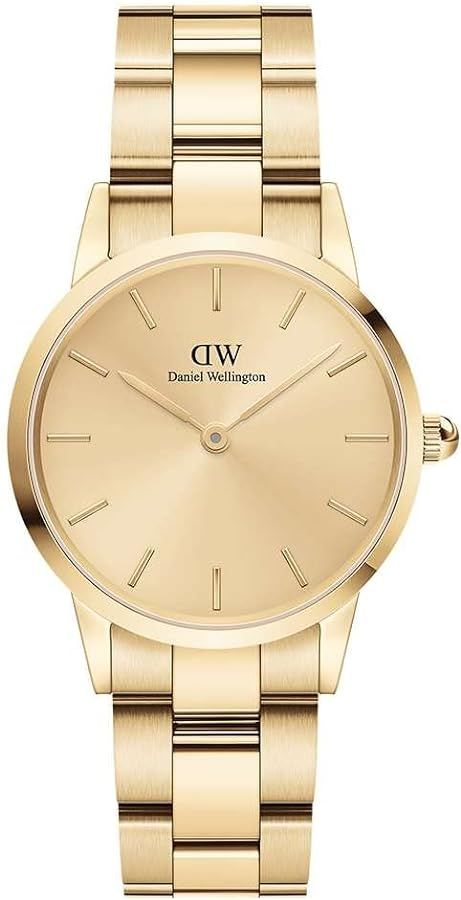 Daniel Wellington Iconic Link Unitone 28mm Women's Watch, Stainless Steel (316L) Gold Watch for W... | Amazon (US)
