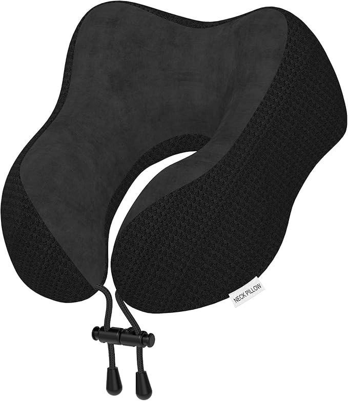 Yomisee Travel Pillow Neck Pillow for Travel Airplane Memory Foam Flight Pillow for Cars, Trains,... | Amazon (UK)