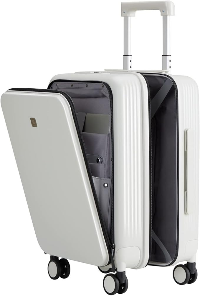 Hanke Upgrade Carry On Luggage Airline Approved with spinner wheels, Upright 20" PC Hard Case Sui... | Amazon (US)