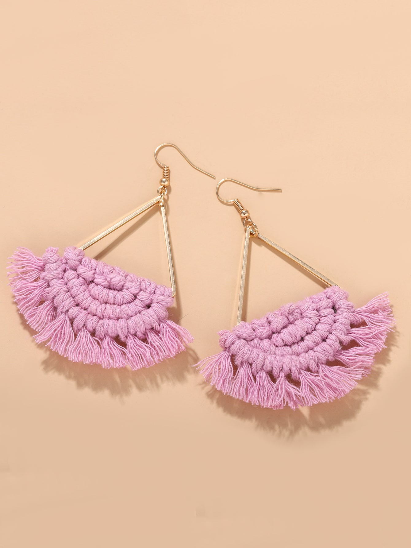 Tassel Geometric Earrings | SHEIN