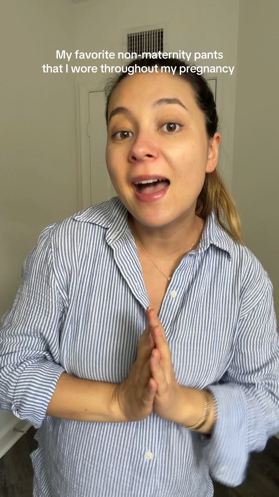 My favorite non-maternity pants. Check out the rest of this video on my TikTok @whatestherlikes

#LTKootd #LTKBump #LTKgrwm