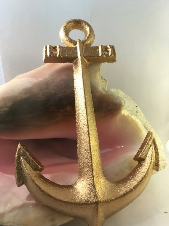 Wall Anchor / SALE / Nautical Decor / Home and Living / Wall Art / Cast Iron Anchor | Etsy (US)