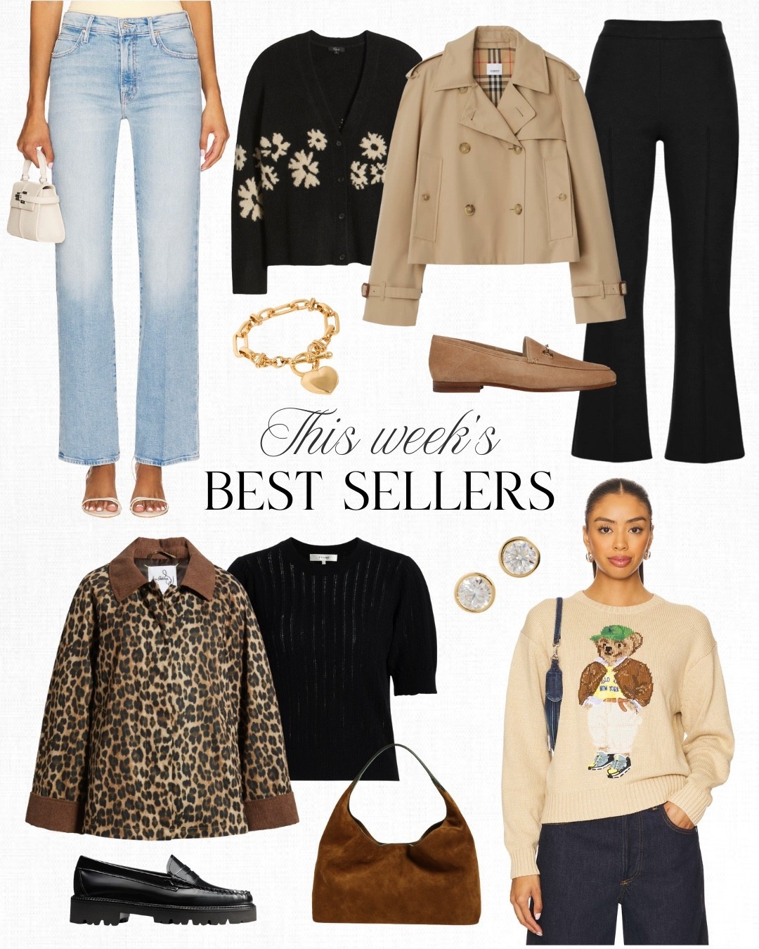 I know this Burberry trench coat is a splurge, but it's a timeless piece you'll wear all season long for years to come (I linked similar styles for less below). Leopard is one of those prints that is always on trend, and the barn jacket silhouette is perfect for fall. I'm loving the Polo Bear sweaters from Ralph Lauren and this navy style already sold out at Nordstrom

#LTKSeasonal #LTKWorkwear #LTKPetite