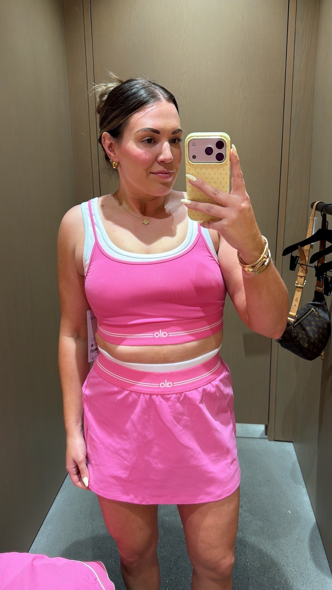 curvy midsize Alo Paradise Pink look! wearing size large in layered top and skort 💕

#LTKSeasonal #LTKActive #LTKMidsize