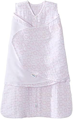 HALO 100% Cotton Muslin Sleepsack Swaddle Wearable Blanket, TOG 1.5, Circles Pink, Newborn, 0-3 M... | Amazon (US)