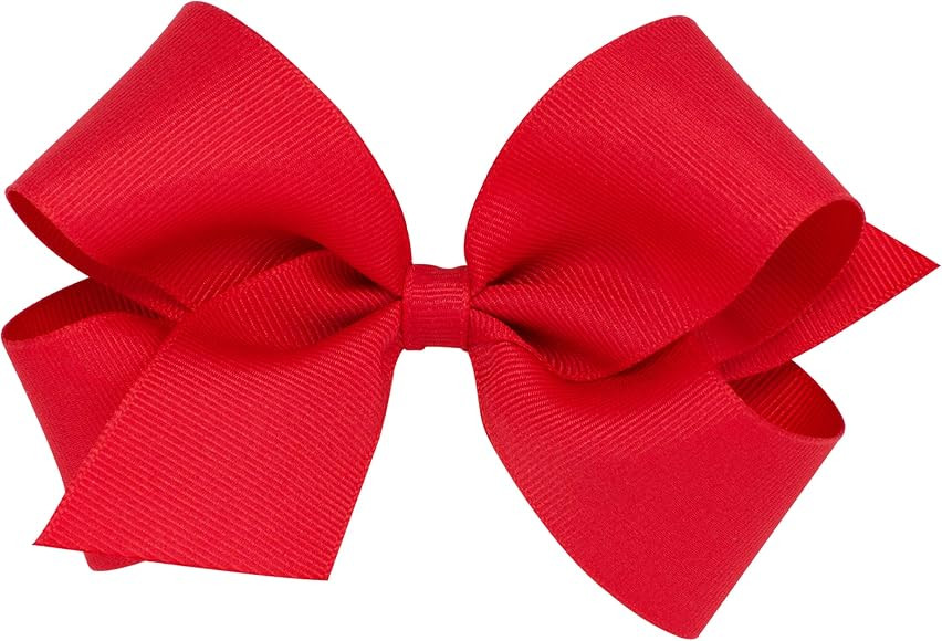 Wee Ones Girls' Classic Grosgrain Hair Bow on a WeeStay Clip with Plain Wrap, Multiple Color and ... | Amazon (US)