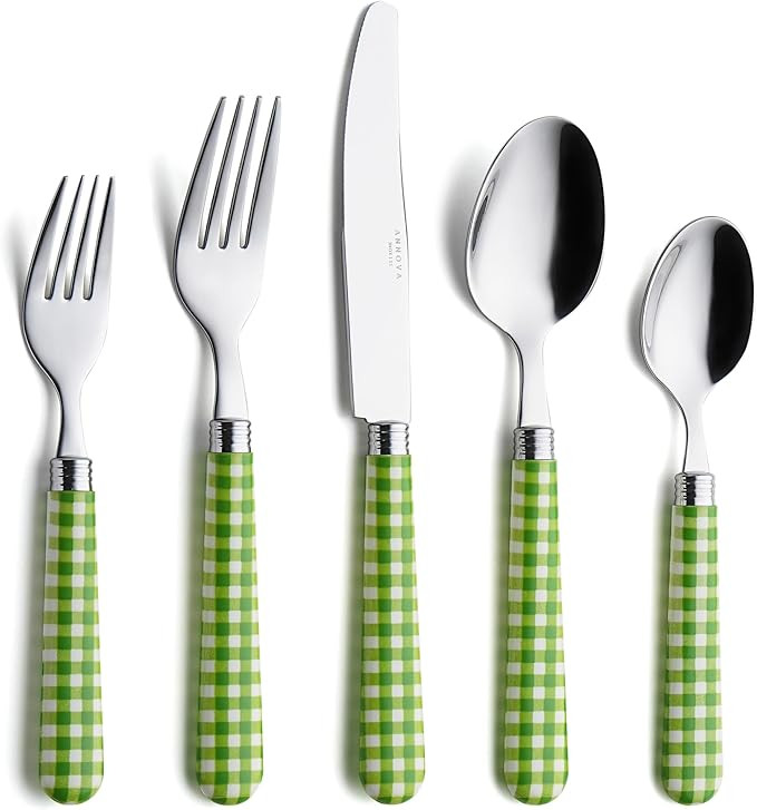 ANNOVA Silverware Set 20 Pieces Stainless Steel Cutlery Color Handle Flatware - 4 x Dinner Knife;... | Amazon (US)