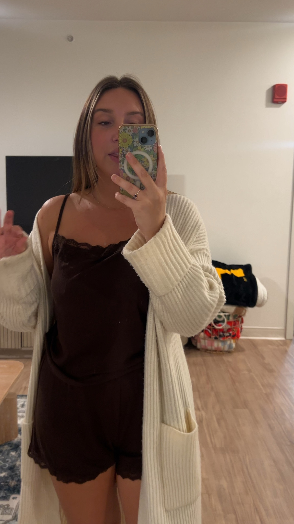 Target alwaysssss has the best lounge wear and pajamas. During fall and winter they really come out with some of the best comfy cozy clothes. This cardigan you can get on amazon but target Auden came out with a really cute one too. Also this pj set is a two piece set and it was only 15 dollars!  

 #LTKSeasonal #LTKMidsize #LTKStyleTip