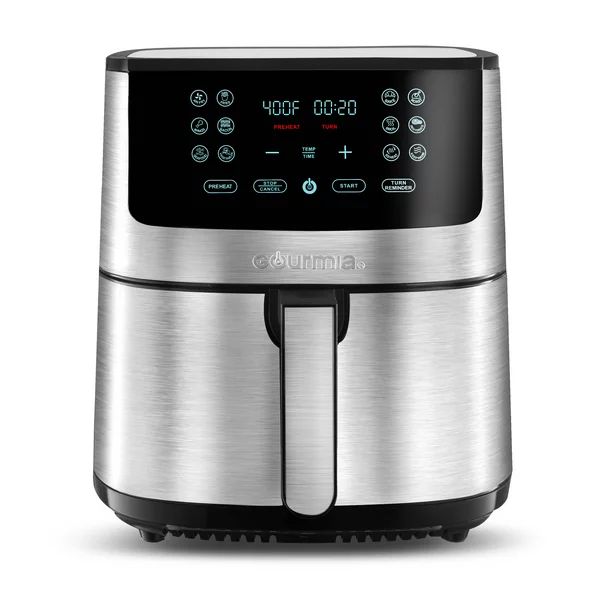 Gourmia 8-Qt. Stainless Steel Digital Air Fryer | Walmart (US)