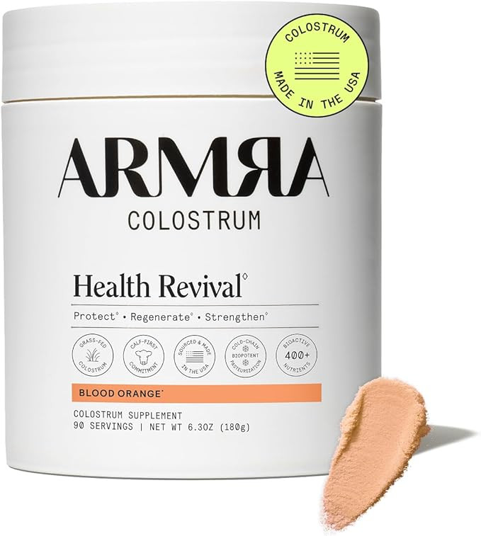 ARMRA Colostrum Powder | Blood Orange | Gut Health & Bloating | Skin & Hair | Immunity | Keto, Gl... | Amazon (US)